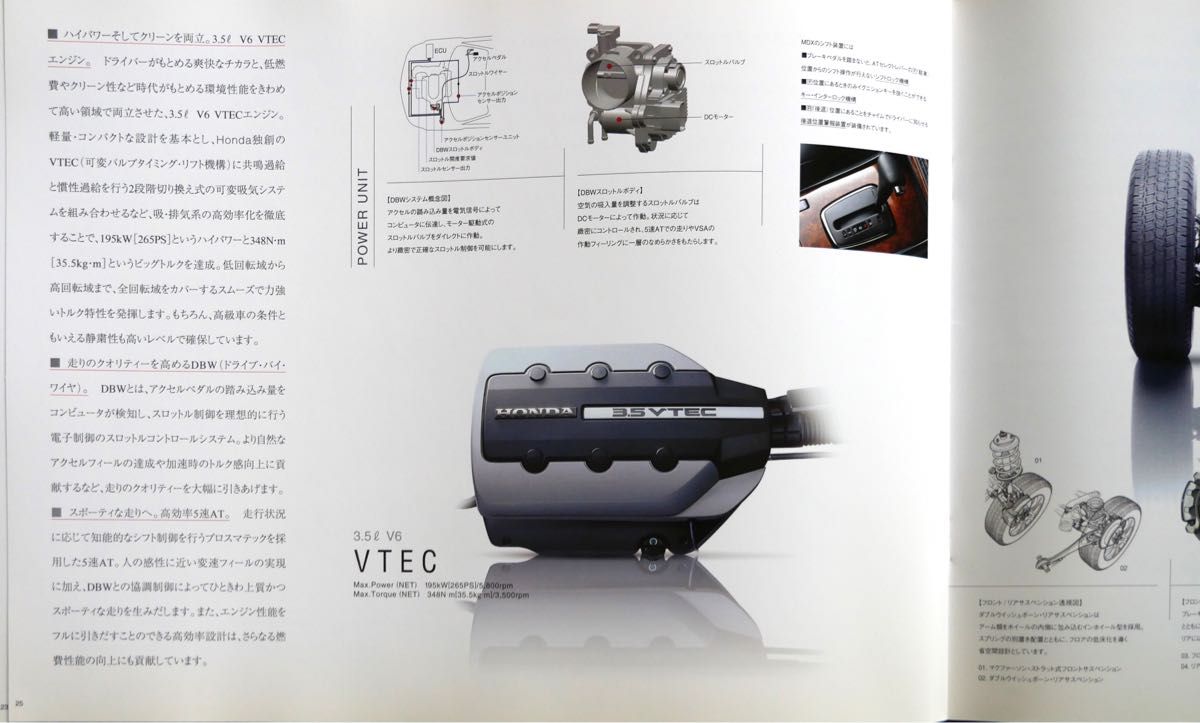 本田技研工業製　MDX カタログ　(2005年2月現在)