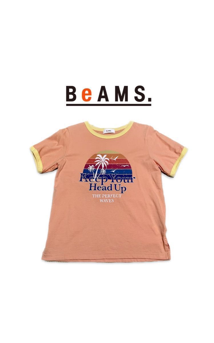 【新品未使用】BeAMS DOT / 配色 リンガーTシャツ　ビームス　ビームスドット　リンガーティーシャツ