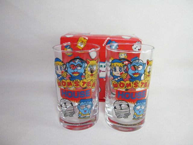 ヤフオク パチンコ モンスターハウス キャラクターグラス