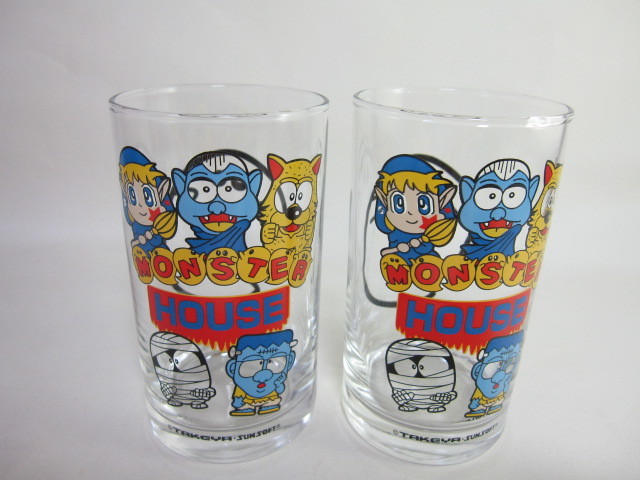 ヤフオク パチンコ モンスターハウス キャラクターグラス