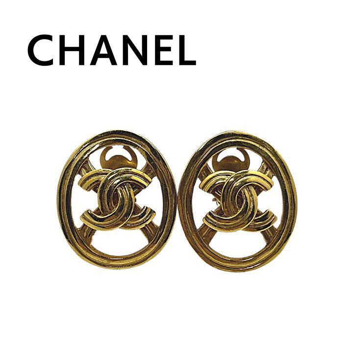 CHANEL シャネル 96P ヴィンテージ イヤリング ココマーク-