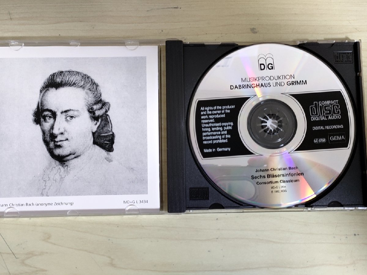 CD ヨハン・クリスティアン・バッハ/Johann Christian Bach Sechs Blasersinfonien 解説書付き 管楽器のための交響曲/クラシック/D325311_画像3