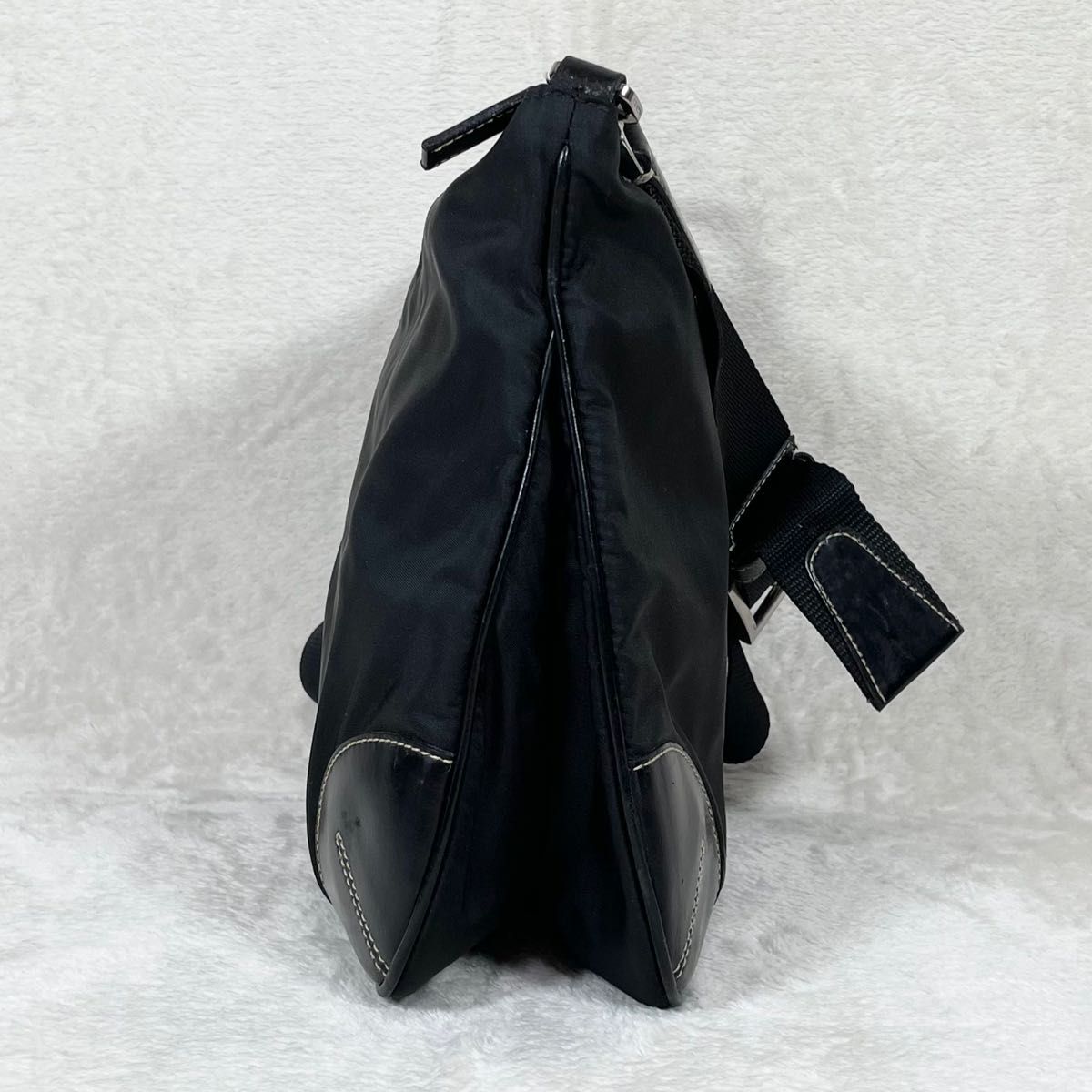 PRADA プラダ ショルダー バッグ テスートナイロン × レザー PRADA プラダ ショルダー バッグ テスートナイロン × レザー