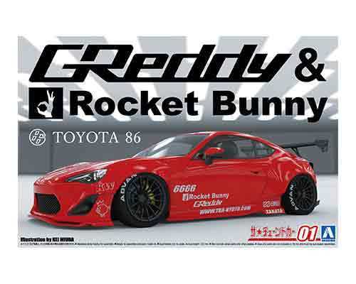 1/24 アオシマ TUNED01 トヨタ 86 GReddy & Rocket Bunny ENKEI_画像1