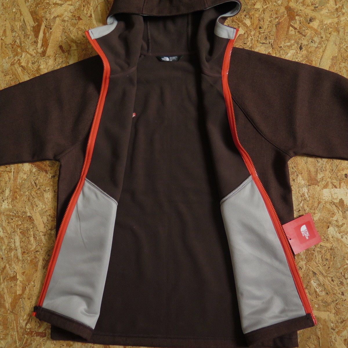 新品☆本物 Sサイズ USAモデル THE NORTH FACE ノースフェイス ジップパーカー ジャケット JACKET ソフトシェル フリース アメリカモデル_画像4