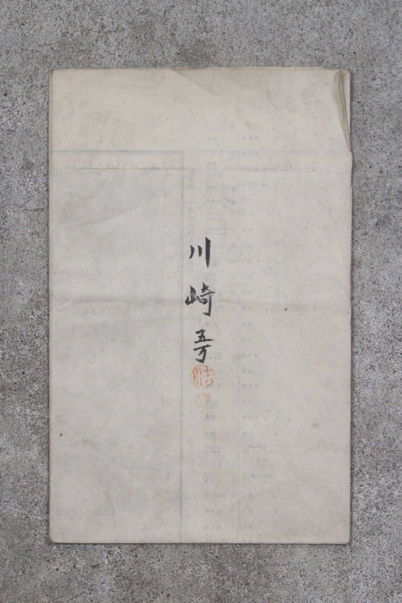 【文明館】明治43年「川崎」古地図紙物n22_画像8