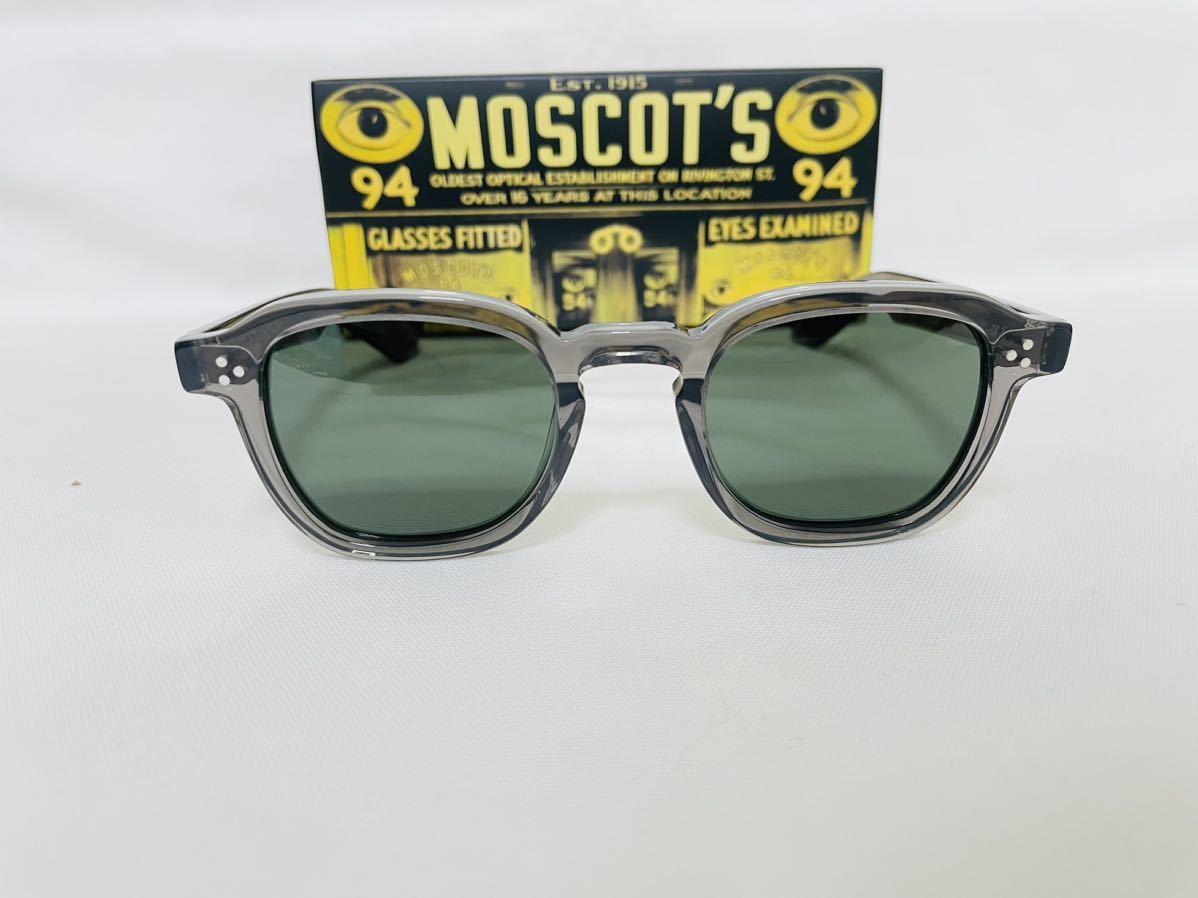 新品未使用 moscot 黒縁メガネ モスコット NY レンズ付-