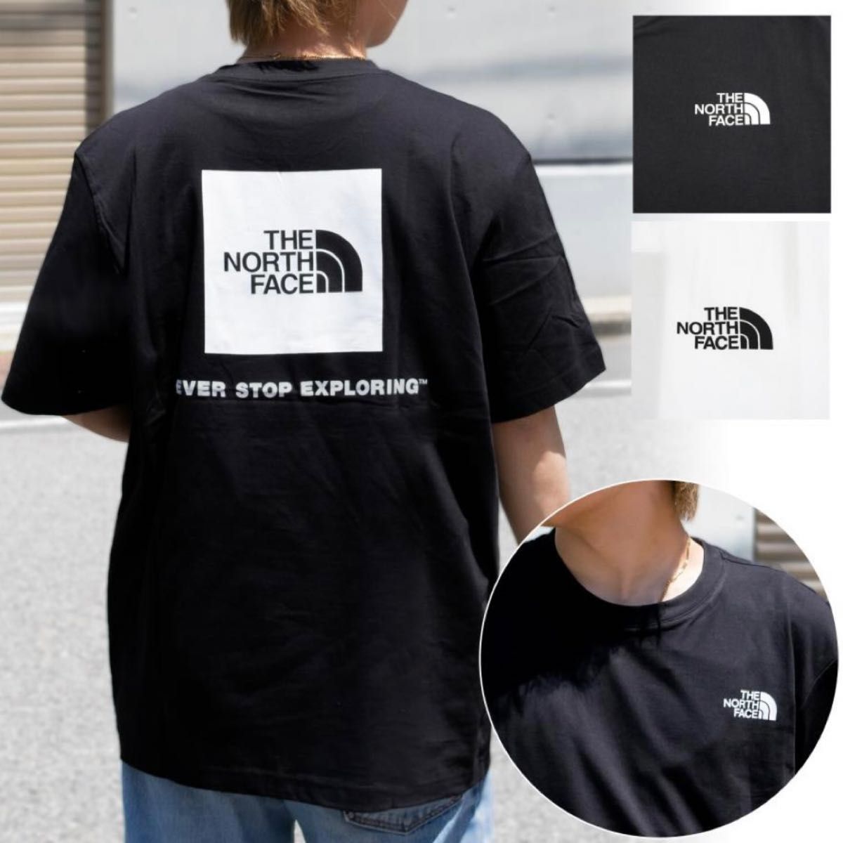 NORTH FACEノースフェイス　コットンロゴボックスTシャツ　XL ホワイト