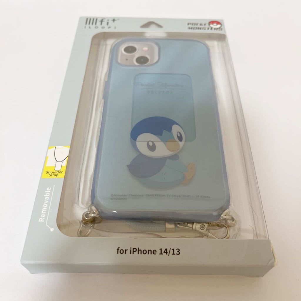 508t0814☆ グルマンディーズ ポケットモンスター IIIIfit Loop iPhone 14 / 13 (6.1インチ) 対応 ケース ポッチャマ POKE-805D_画像1