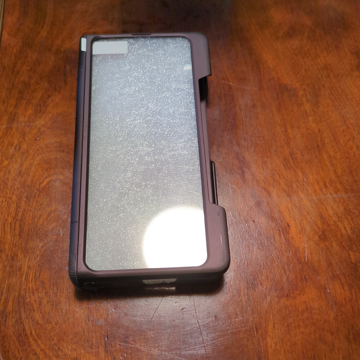 508h2813 超薄型ハード PC 耐衝撃強化ガラス完全保護電話ケース 、ワインレッド、Galaxy Z Fold 4 用の画像8