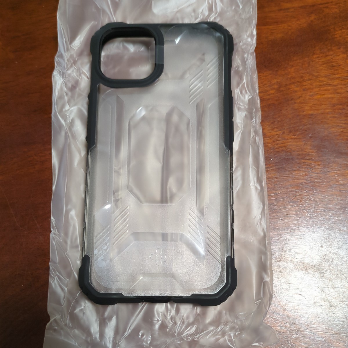 508h3008　Spigen iPhone13 ケース TPU バンパー 2層構造 ACS03547 (マット・ブラック)_画像7