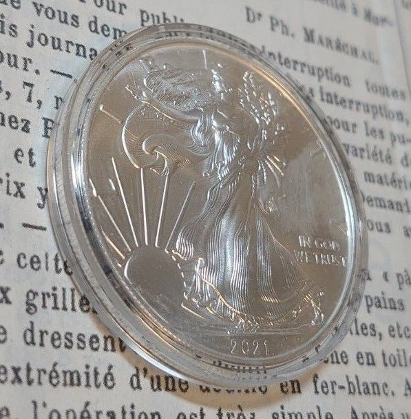 2021 イーグルシルバー 1オンス リバティ 銀貨|PayPayフリマ
