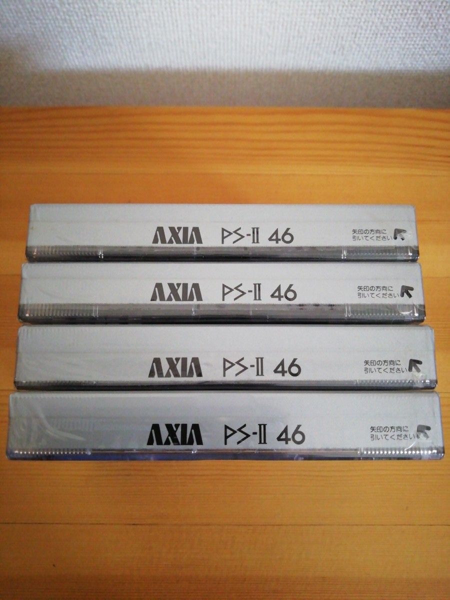 富士写真フィルム　 カセットテープ　AXIA PS-Ⅱ　４本セット