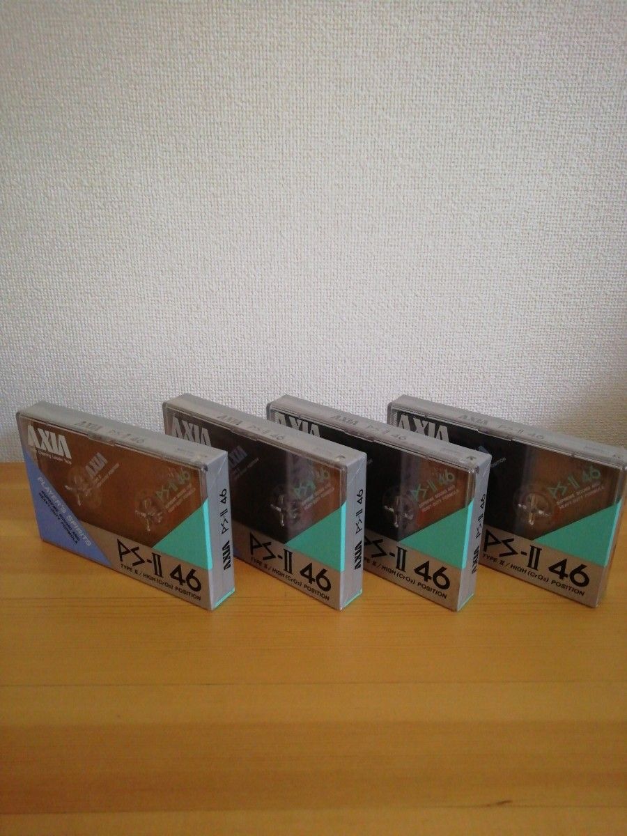 富士写真フィルム　 カセットテープ　AXIA PS-Ⅱ　４本セット