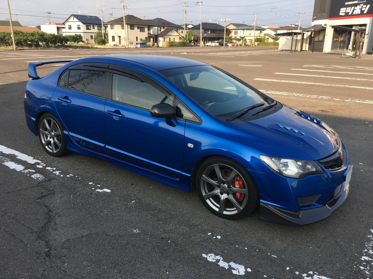 Honda Civic 4d 2007. Honda Civic fd2 синий.