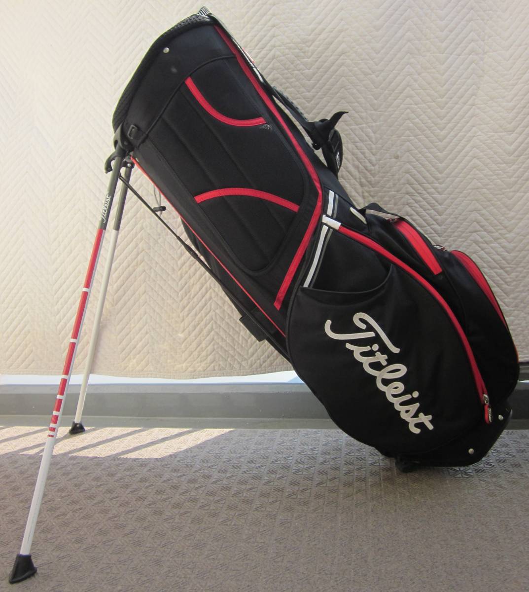 ■Titleist Titleist Stand Caddy Bag二手自動貼合 原文:■Titleist タイトリスト スタンドキャディーバッグ 中古 auto fit 