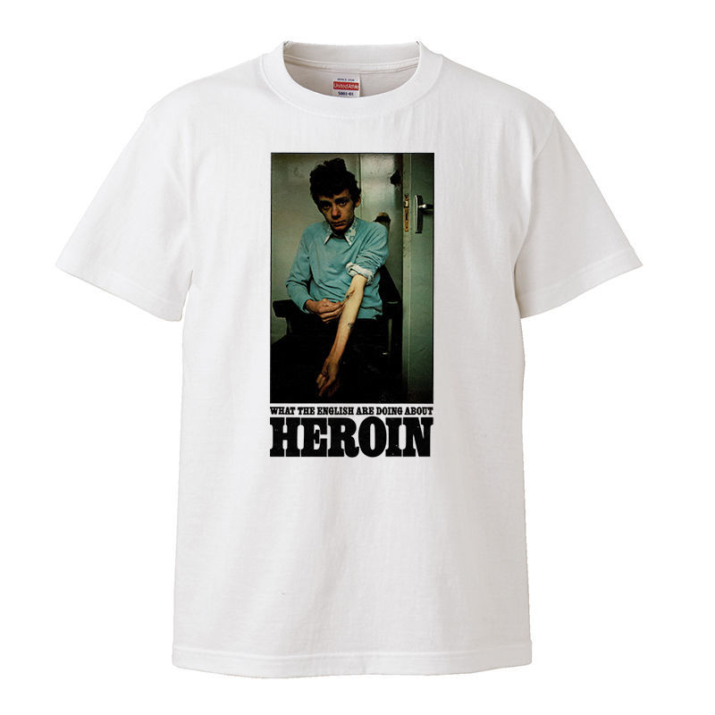 【Mサイズ 新品】ヘロイン Heroin Punk パンク ドラッグ ヒップホップ HIP HOP マリファナ 大麻 Tシャツ SEX PISTOLS セディショナリーズ_画像1