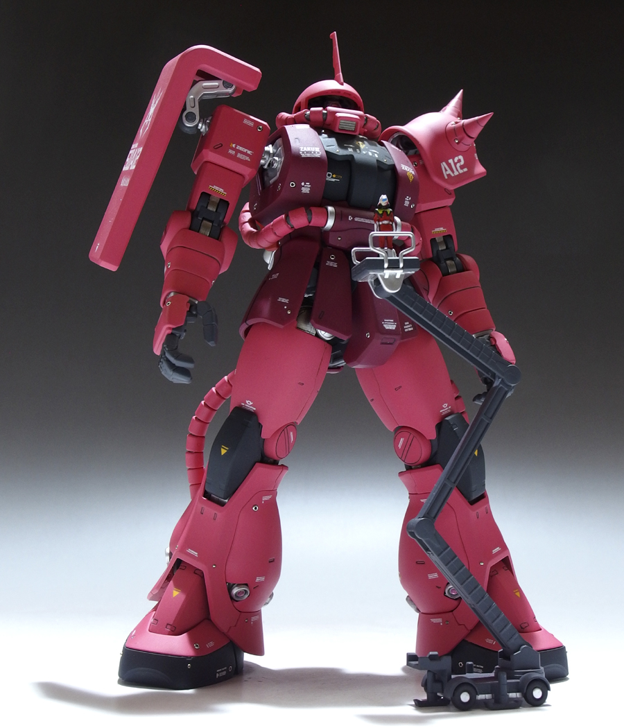 1/100 MG MS-06S專用Char Zaku Ver.2.0預塗成品 原文:1/100 MG MS-06S シャア専用ザク Ver.2.0 塗装済完成品