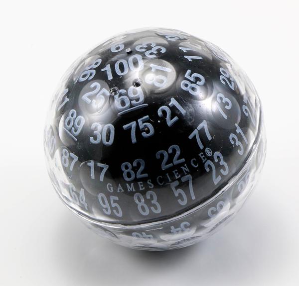 【稀少品】■GAMESCIENCE 100面ダイス D100 ZOCCHIHEDRON サイコロ ブラック 米国製 新品 TRPG 多面 黒▼即日発送 領収書可