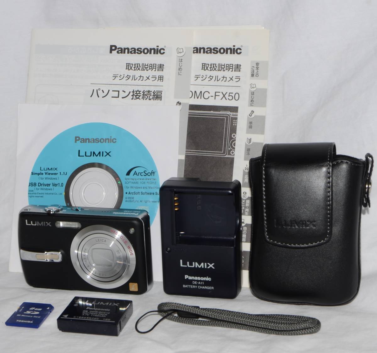 店舗良い LUMIX 【美品】Panasonic DMC-FX50 (動作確認済) ブラック パナソニック