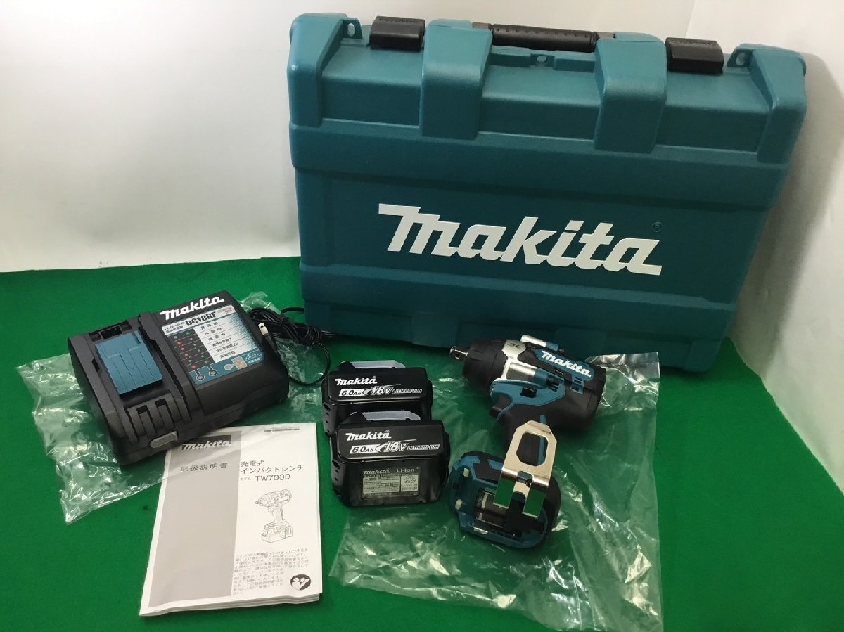 【未使用品】makita(マキタ) 18v 充電式 インパクトレンチ (フルセット) TW700DRGX ITD9R61ZA4GP