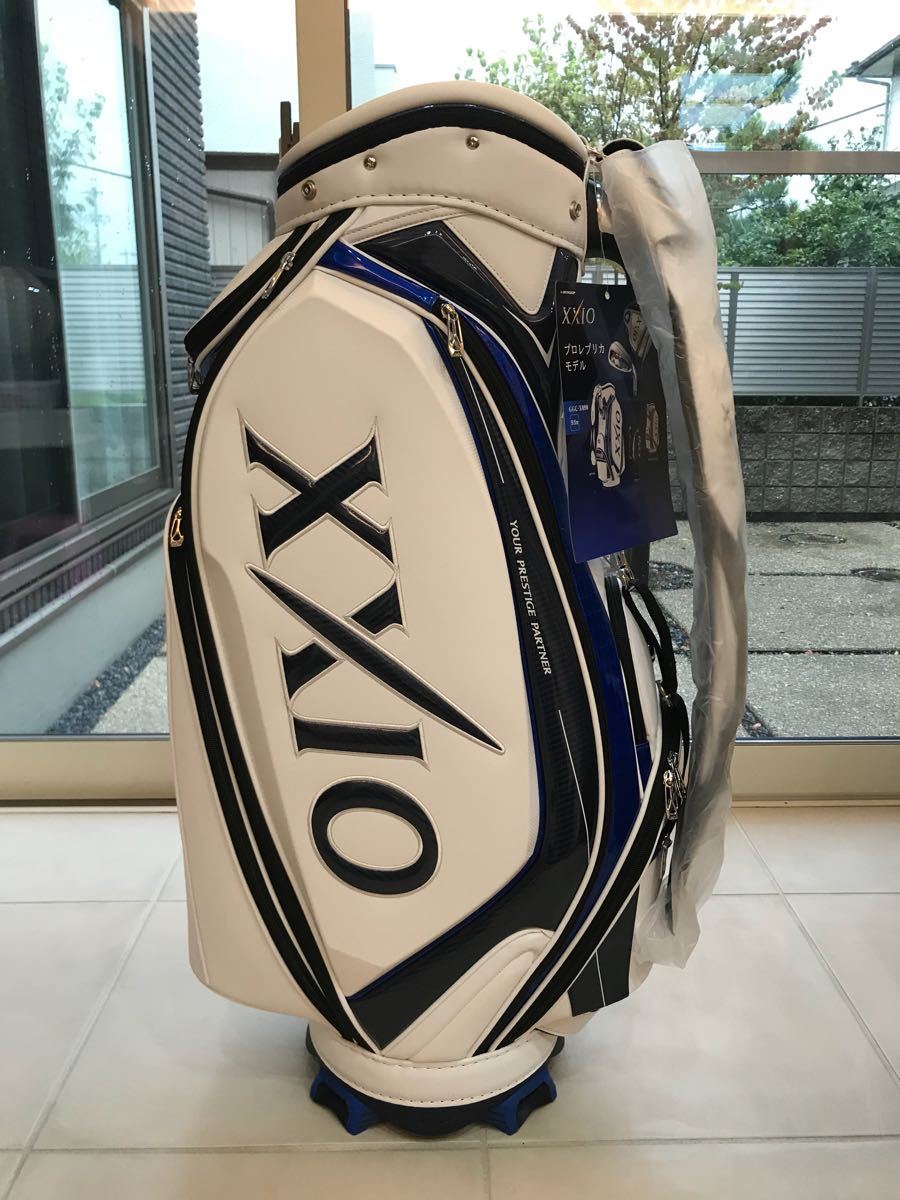 開始100日元！全新未使用的Dunlop Xexio XXIO Caddyback專業版GGC-X 090白色    原文:100円スタート！ 新品未使用 ダンロップ ゼクシオ XXIO キャディバック プロレプリカモデル GGC-X090 ホワイト