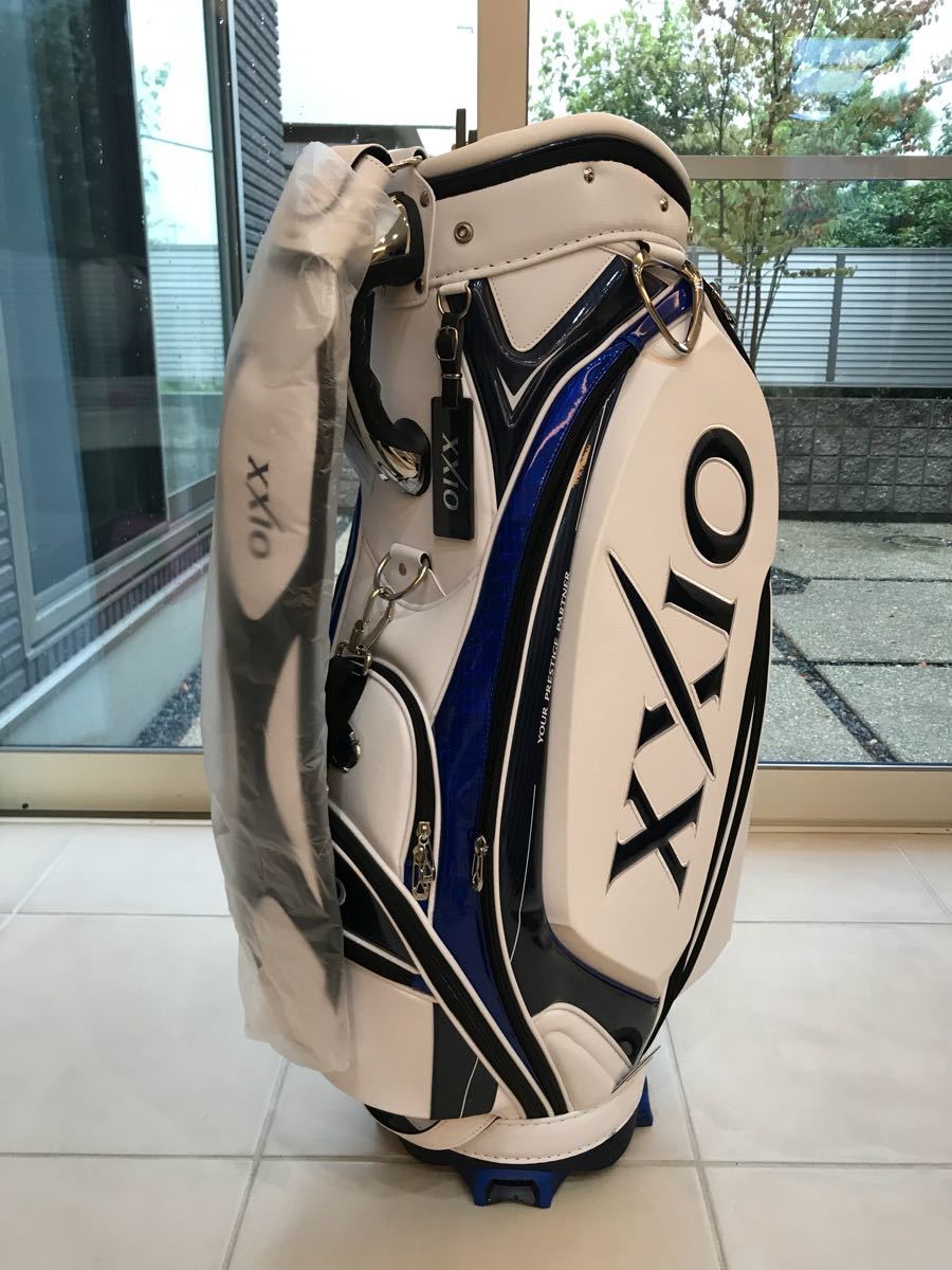 開始100日元！全新未使用的Dunlop Xexio XXIO Caddyback專業版GGC-X 090白色    原文:100円スタート！ 新品未使用 ダンロップ ゼクシオ XXIO キャディバック プロレプリカモデル GGC-X090 ホワイト