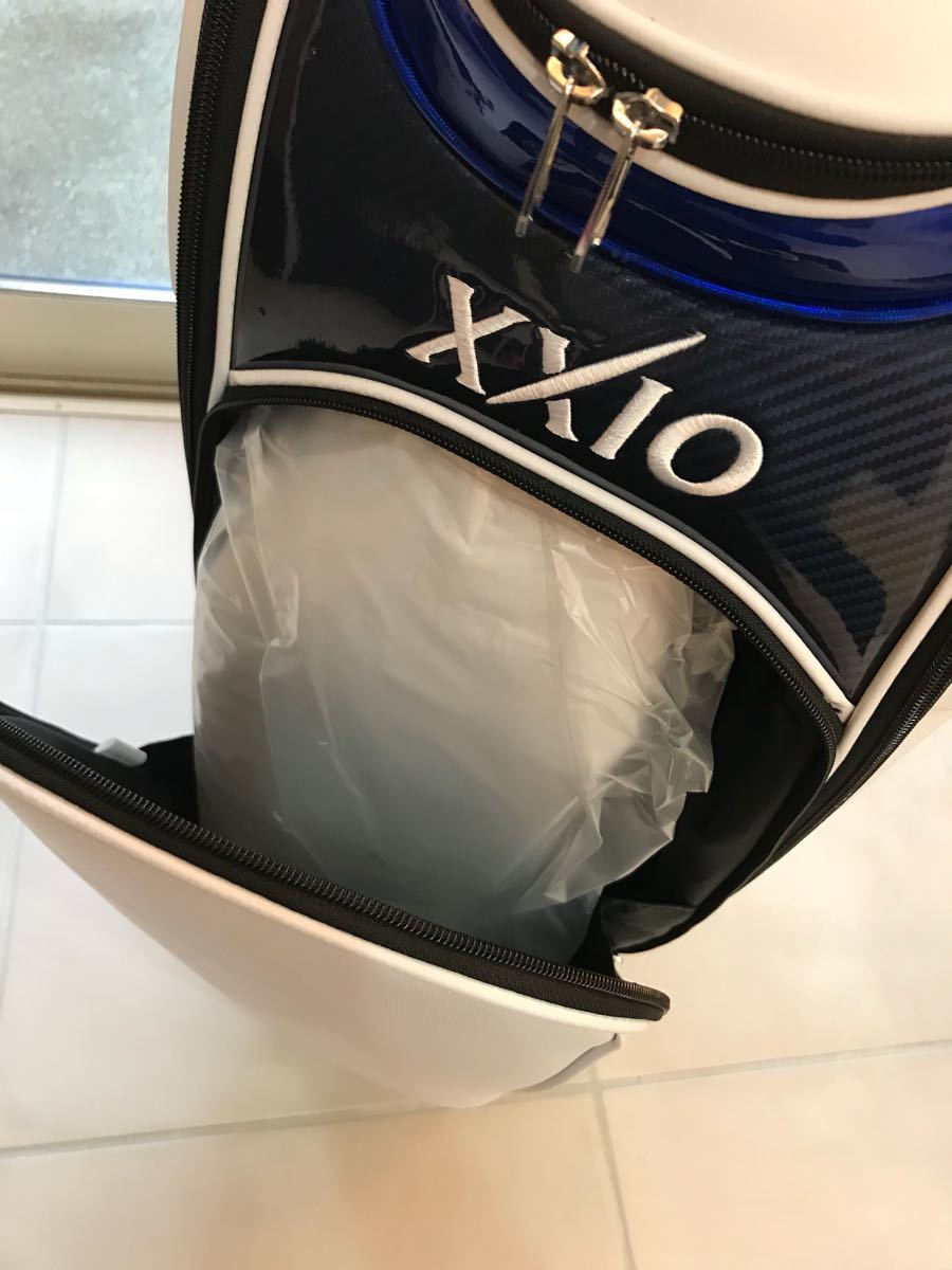 開始100日元！全新未使用的Dunlop Xexio XXIO Caddyback專業版GGC-X 090白色    原文:100円スタート！ 新品未使用 ダンロップ ゼクシオ XXIO キャディバック プロレプリカモデル GGC-X090 ホワイト