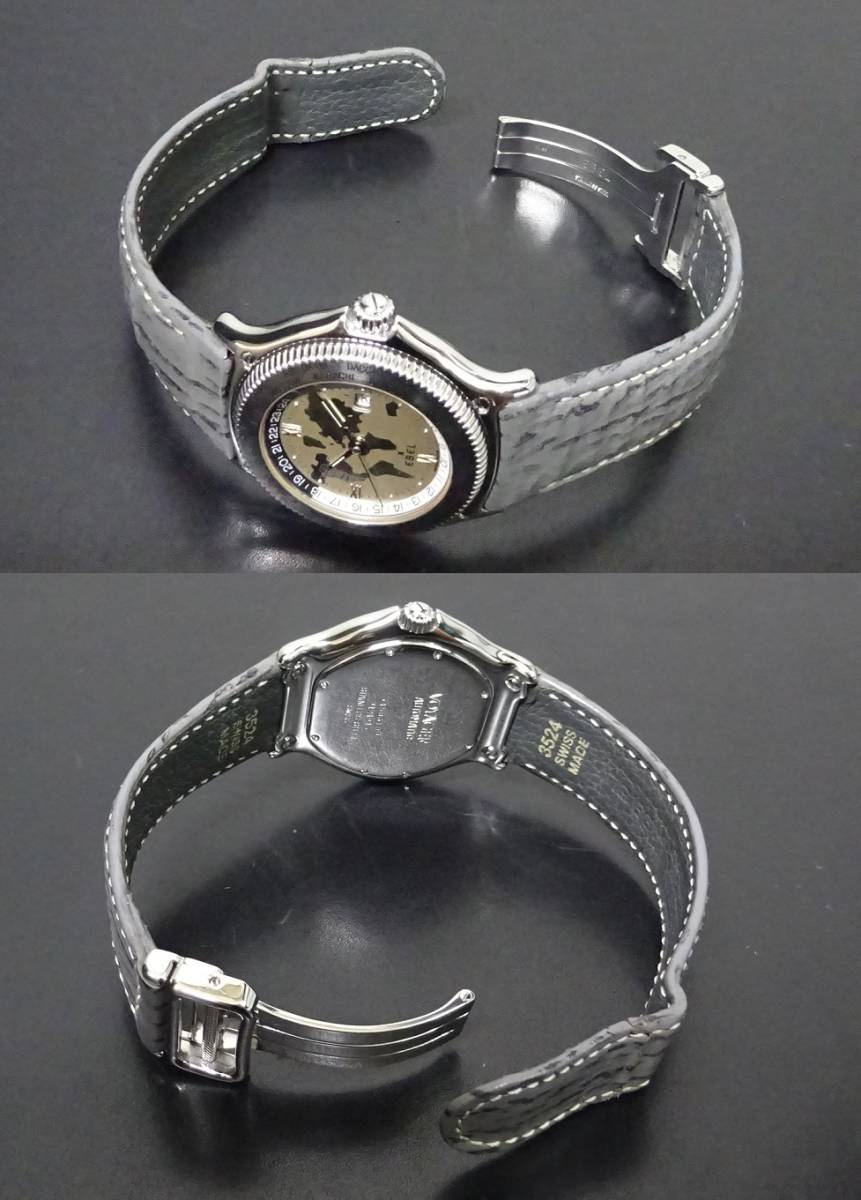 2023 год 8 месяц OH* с отделкой EBEL Ebel Voyager World Time 9124913 самозаводящиеся часы серебряный редкий мужской размер подлинный товар 