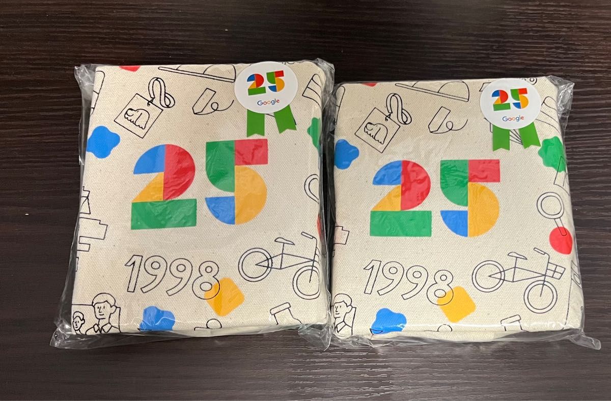 Google 25周年記念 トートバッグ 2個 新品 - エコバッグ