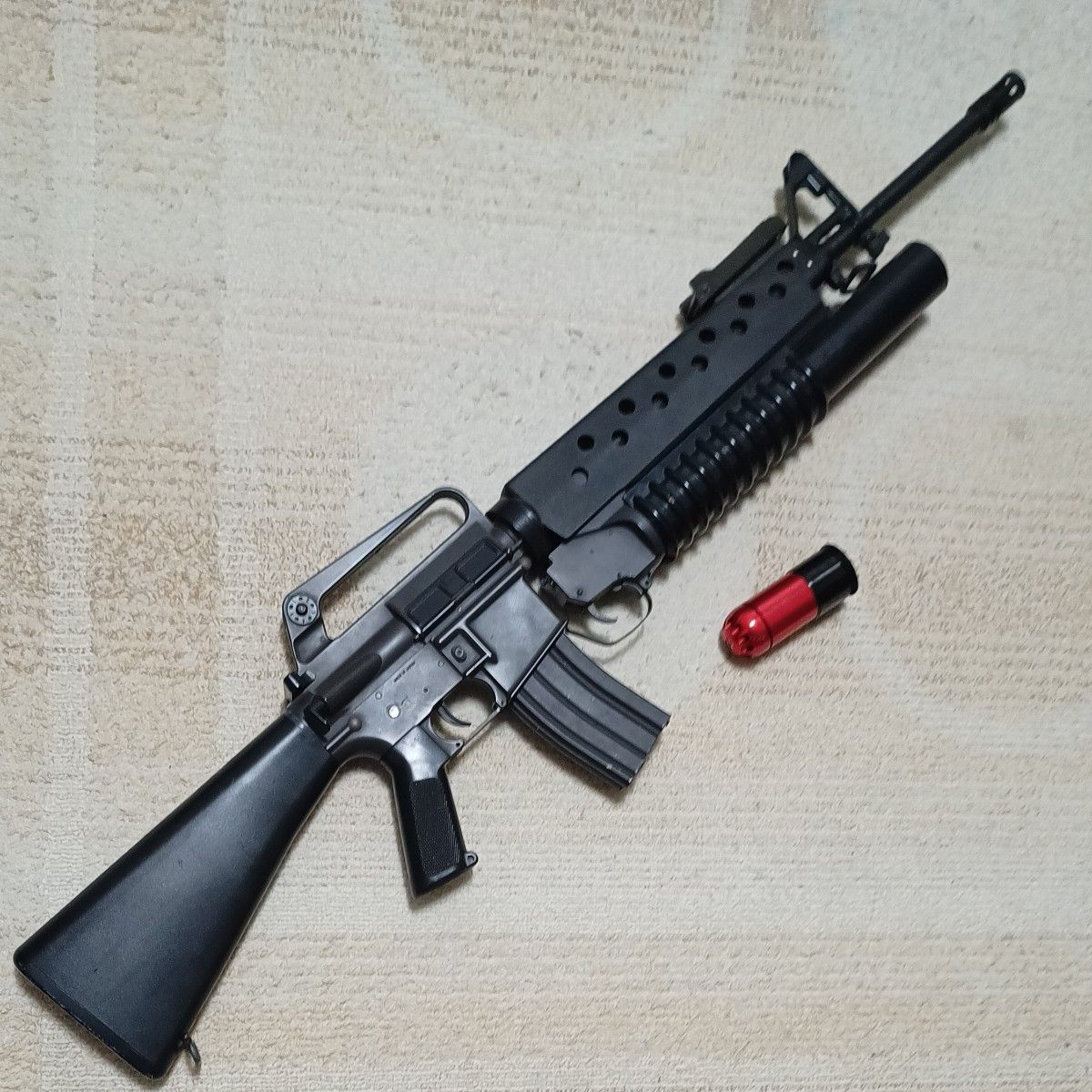 東京マルイ 製 電動ガン M16A1 + JAC 製 M203 + モスカート 東京マルイ 製 電動ガン M16A1 + JAC 製 M203 + モスカート