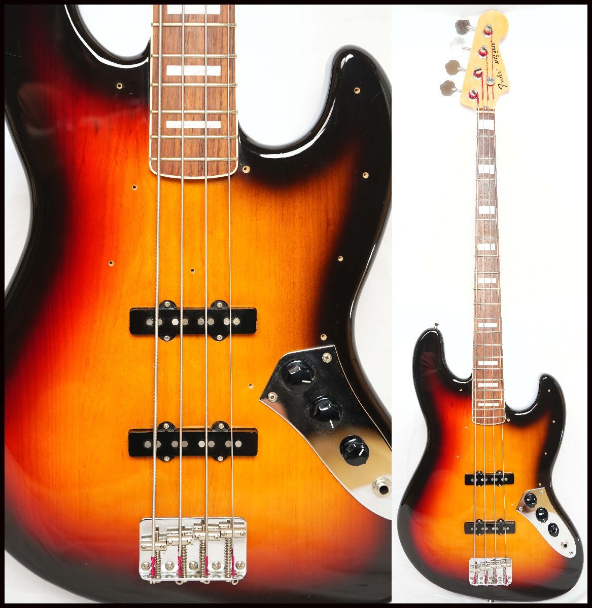 ★Fender Japan★JB75-90US/R 3TS ‘75スタイル JAZZ BASS ジャズベース フェンダージャパン2004~2006年製 美品★の画像1