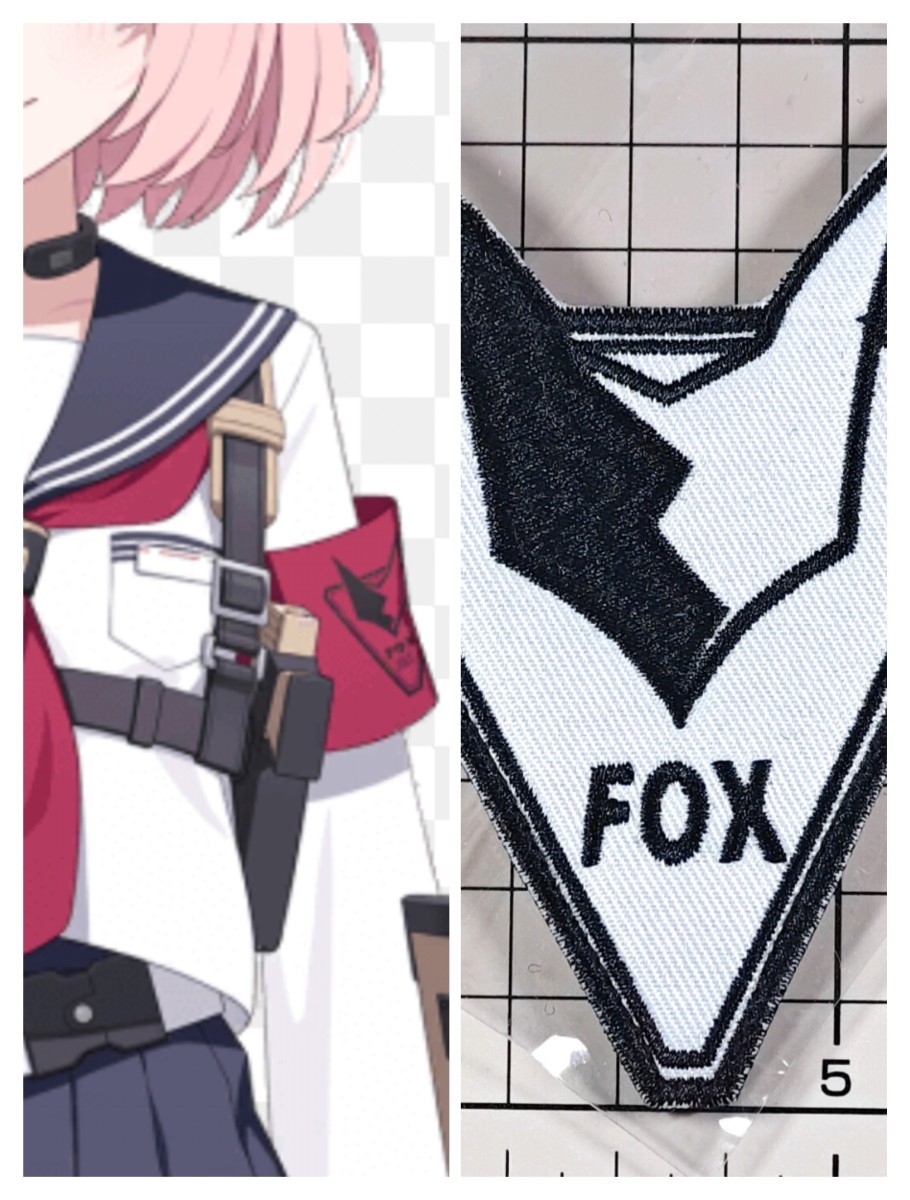 国内未発売 サークル正規品 ブルーアーカイブ FOX小隊 刺繍ベルクロワッペン ■ ブルアカ パッチ ワッペン サバゲーの画像1