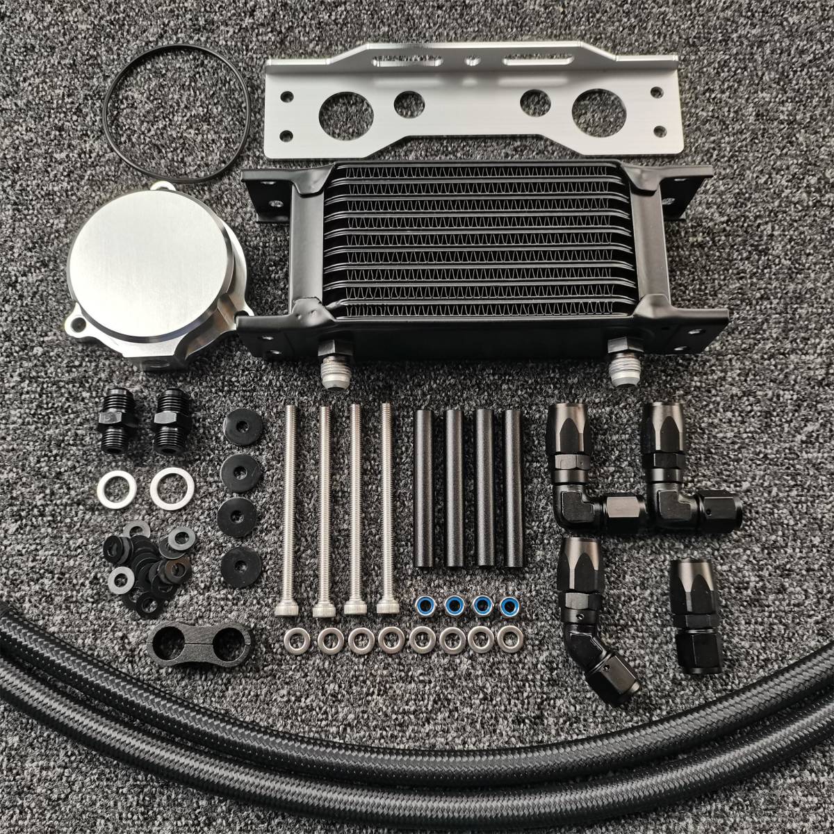 ST250 グラストラッカーNJ47A NJ4AA オイルクーラー(15-1104黒 ST250 グラストラッカーNJ47A NJ4AA オイルクーラー(15-1104黒