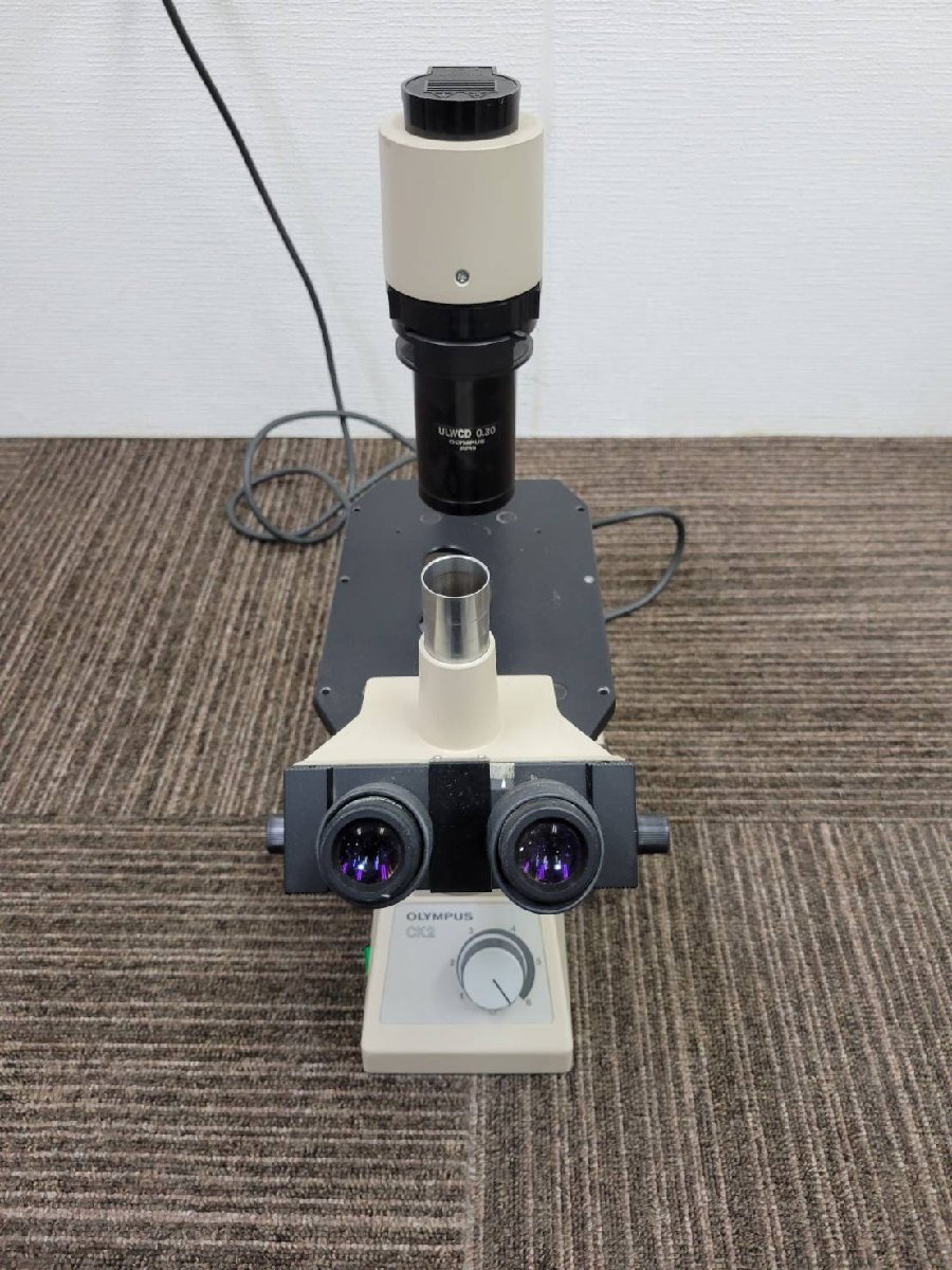 高級品市場 【中古】OLYMPUS オリンパス　位相差顕微鏡　CK2☆直接引き取り可 顕微鏡
