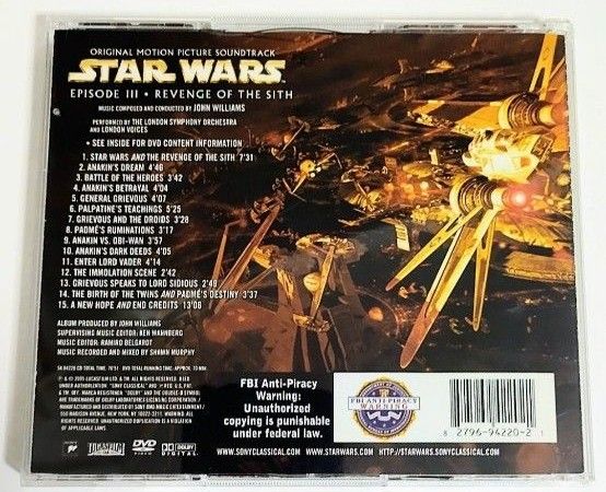 Star Wars: Episode III 　cdとdvdの２枚組　中古　スターウォーズ