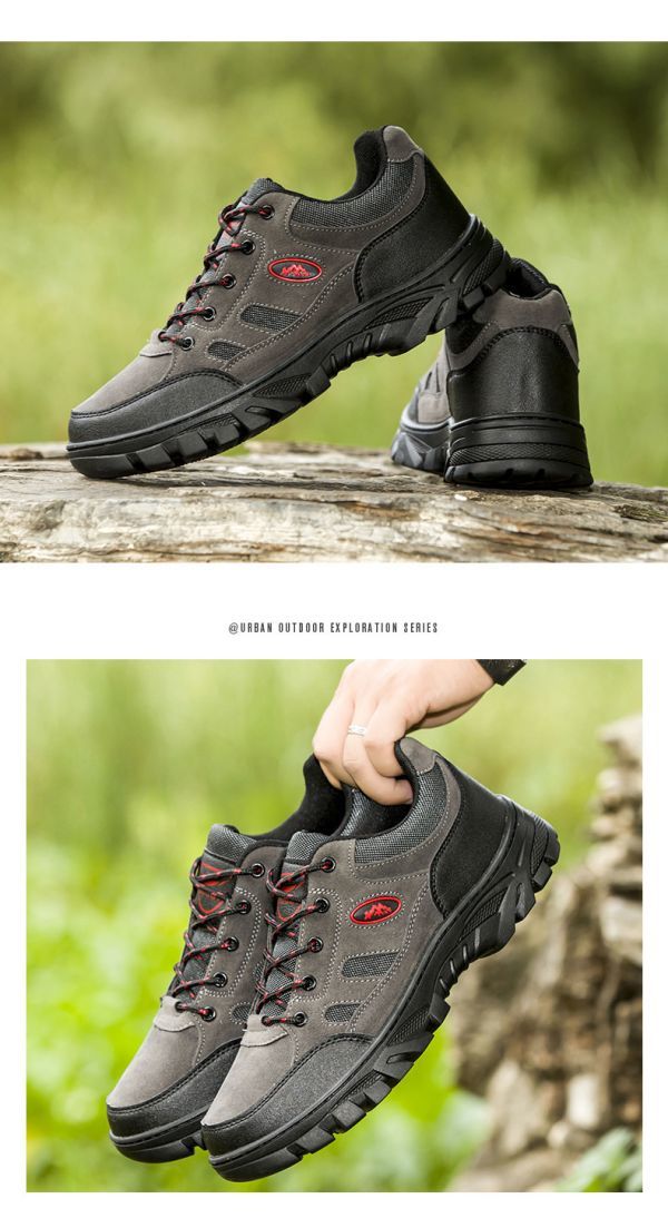  альпинизм обувь новый товар не использовался походная обувь водонепроницаемый усталость нет спорт спортивная обувь уличный casual чёрный 26cm