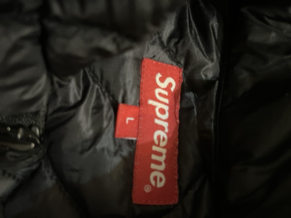 Supreme Spellout Quilted Lightweight Down Jacket シュプリーム スペルアウト キルト ライトウェイト ダウン ジャケット　L アウター　黒