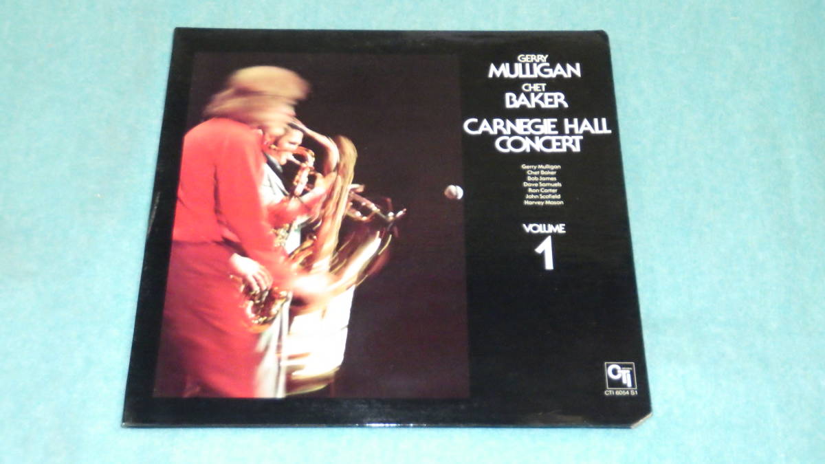 【LP】CARNEGIE HALL CONCERT　　VOLUME ONE　　GERRY MULLIGAN / CHET BAKER_画像1