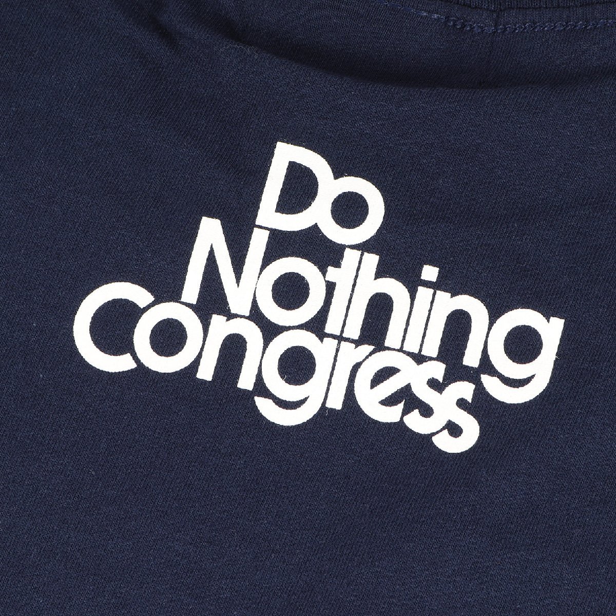 新品 Do Nothing Congress ドゥーナッシングコングレス Tシャツ サイズ:XL ブランドロゴ クルーネック 半袖 Tシャツ ネイビー 紺 トップス_画像5