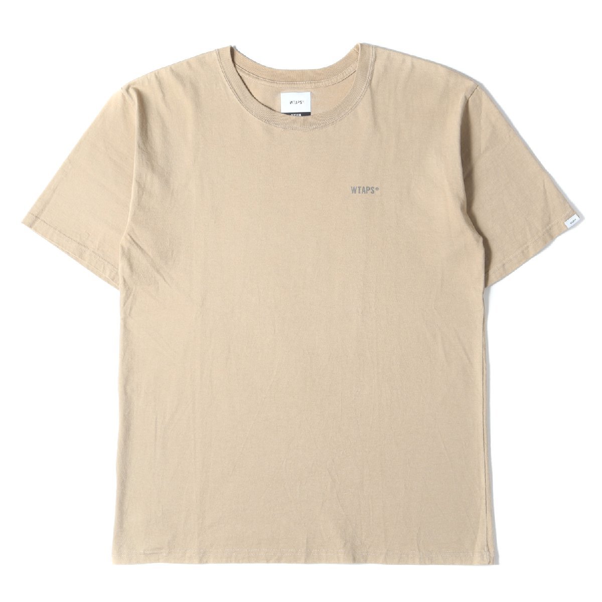 WTAPS ダブルタップス Tシャツ サイズ:L 40% UPARMOREDロゴ クルーネック 半袖 Tシャツ 40PCT UPARMORED TEE 19AW ベージュ トップス_画像2