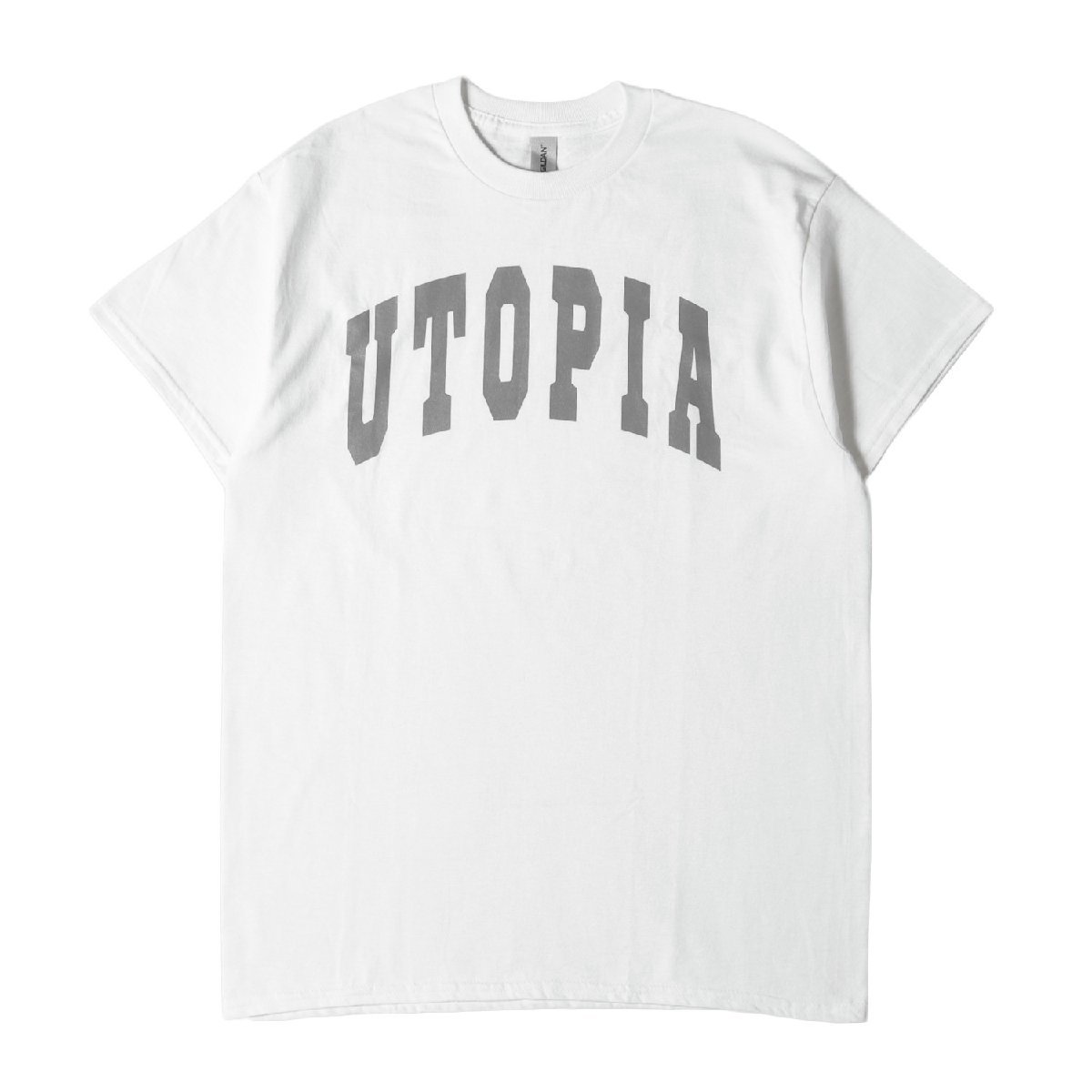 新品 Etavirp. エタヴァープ Tシャツ サイズ:M UTOPIA ロゴ クルーネック 半袖 Tシャツ Utopia Tee ホワイト 白 トップス カットソー_画像1