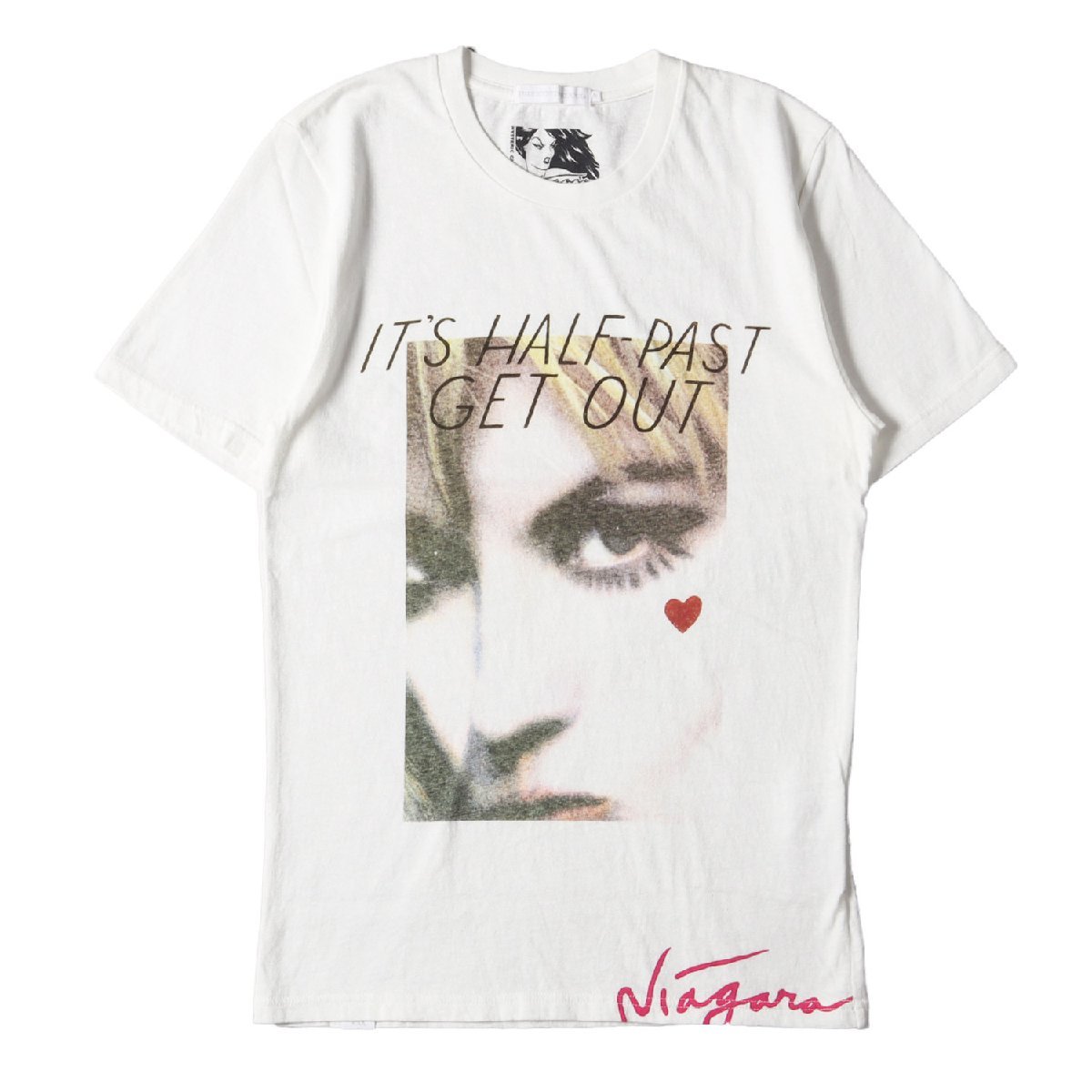HYSTERIC GLAMOUR ヒステリックグラマー 20SS NIAGARA DETROIT HALF-PAST GET OUT クルーネック 半袖 Tシャツ THEE HYSTERIC XXX 白 S