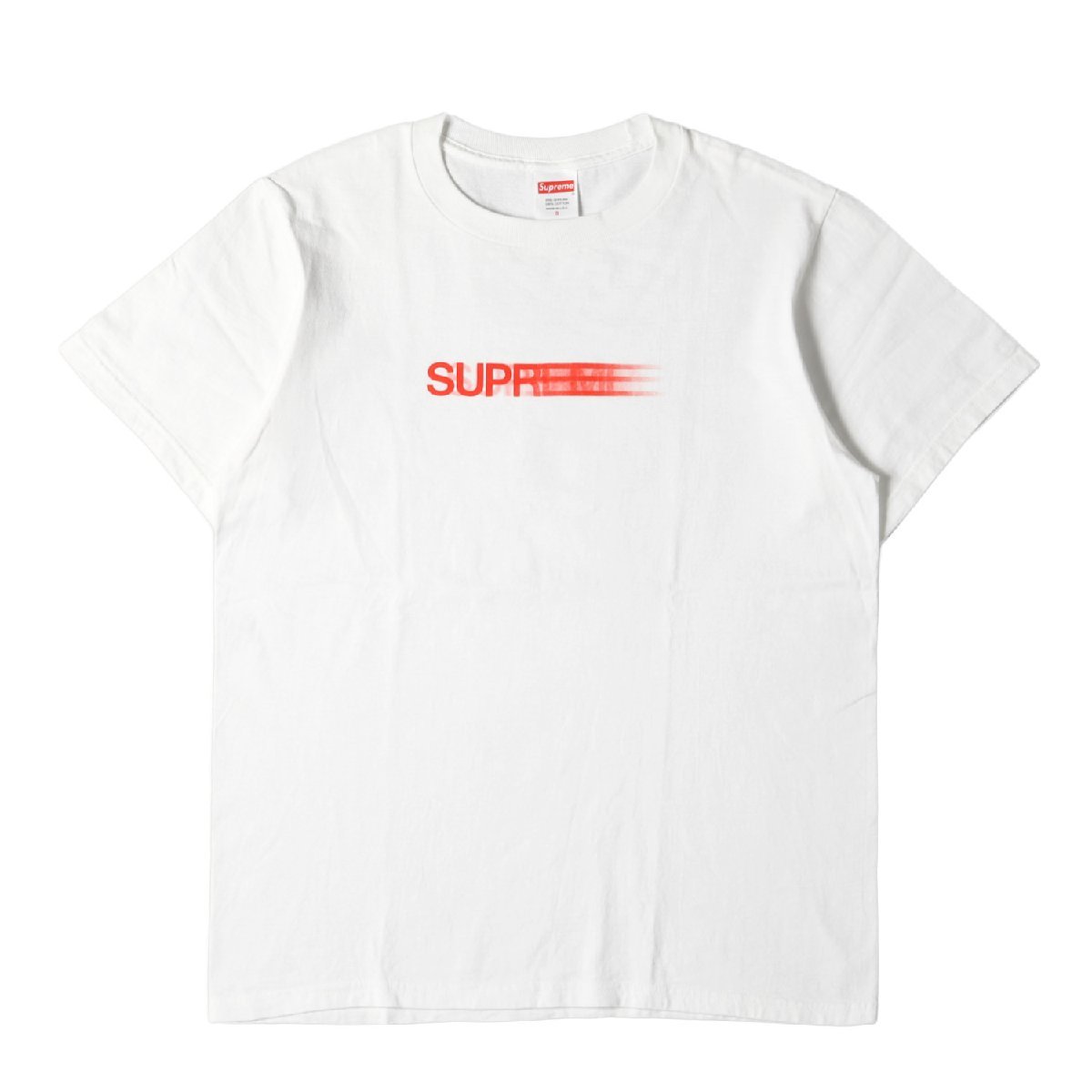 Supreme シュプリーム Tシャツ サイズ:S モーションロゴ クルーネック 半袖 Tシャツ Motion Logo Tee 20SS ホワイト 白 トップス