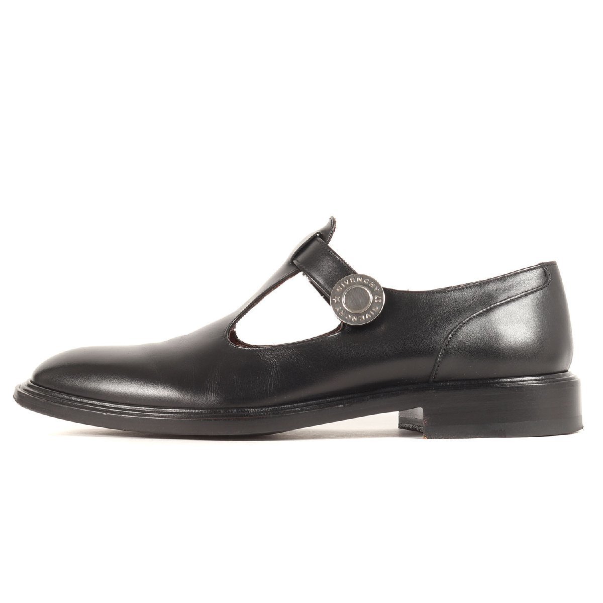GIVENCHY ジバンシィ サイズ:41 サイドスナップ レザー メリージェーン シューズ BM08161 革靴 短靴 ブラック 黒 イタリア製 ブランド