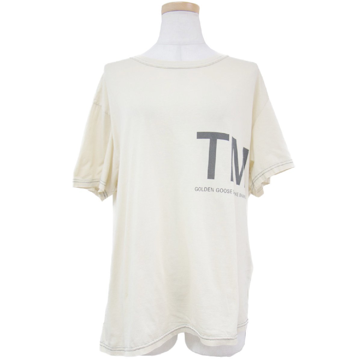 GOLDEN GOOSE DELUXE BRAND ゴールデングース デラックス ブランド カットソー Tシャツ プルオーバー トップス クルーネック 半袖 ロゴ