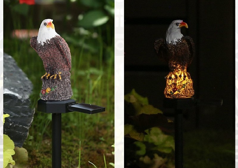  hawk. garden ornament solar light installing ornament art stylish lovely gardening garden interior gift bird .. lamp 