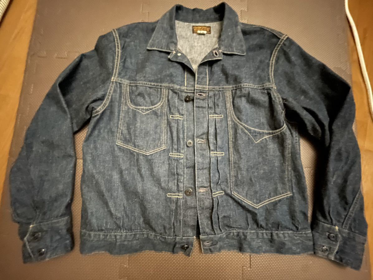 フリーホイーラーズ FREEWHEELERS GOLD MINER WORK JACKET 1821008 Vintage 11oz Indigo Selvedge Denim / COTTON 100%(WASH)_画像1