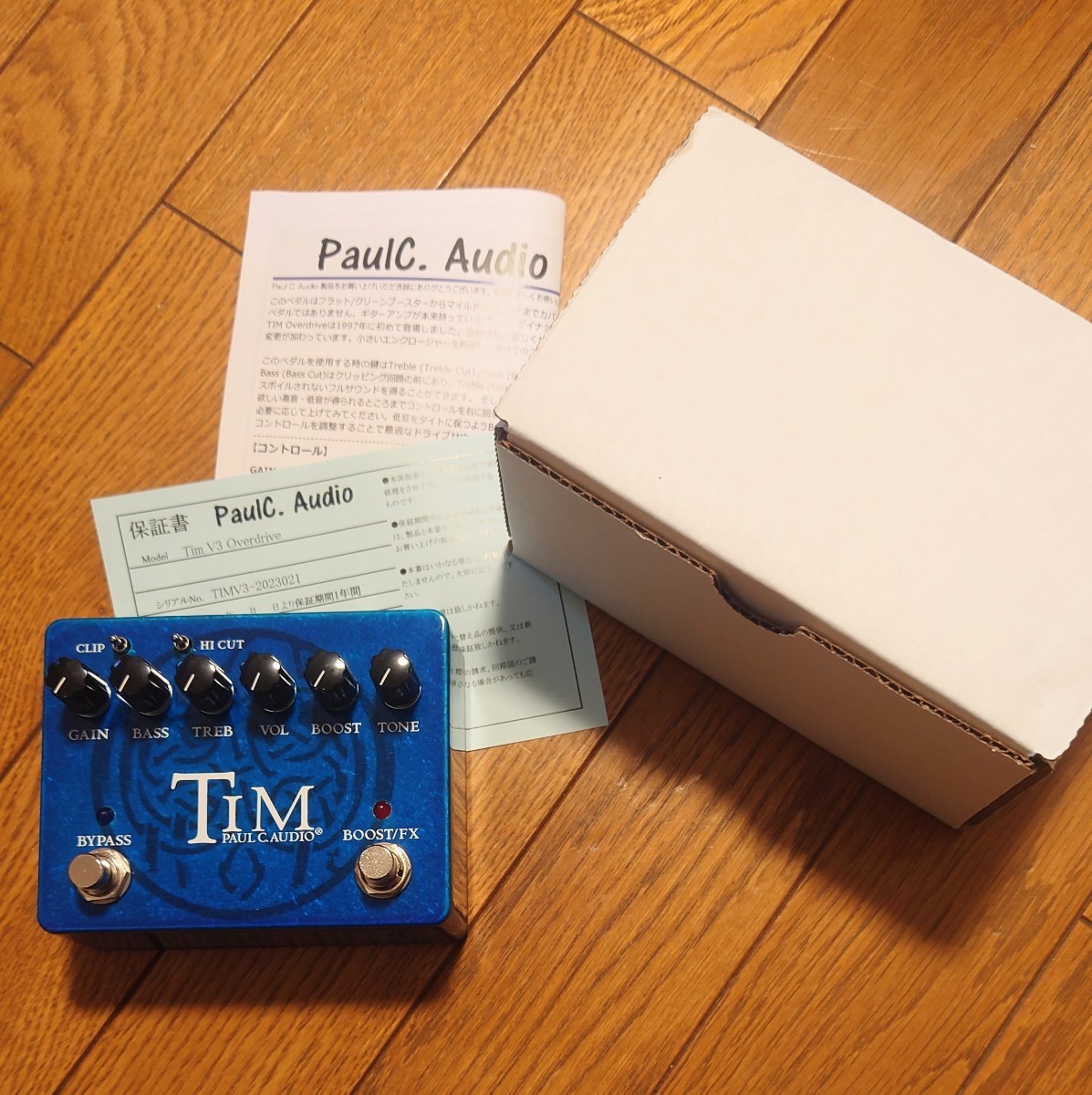 ほぼ未使用 Paul Cochrane Tim V3 Overdrive Pedal オーバードライブ