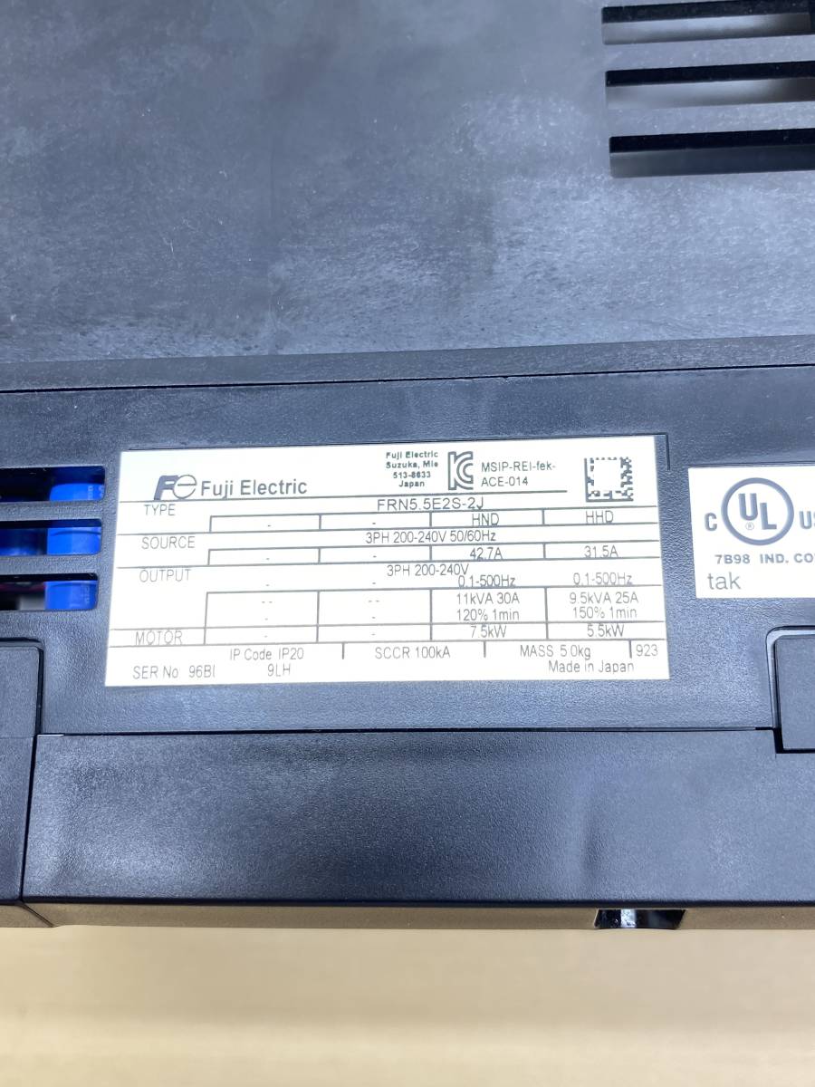FRN5 5E2S-2J 富士電機 インバータ 38Y3-05|Yahoo!フリマ(旧PayPay